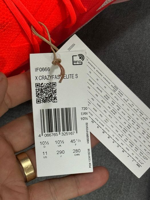 Adidas X crazyfast 1 SG Elite officiale