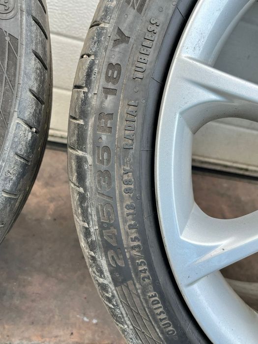 Vând Jante  plus anvelope 18 inch BMW  Seria 1,3,4 (F20,21, 30,32,36