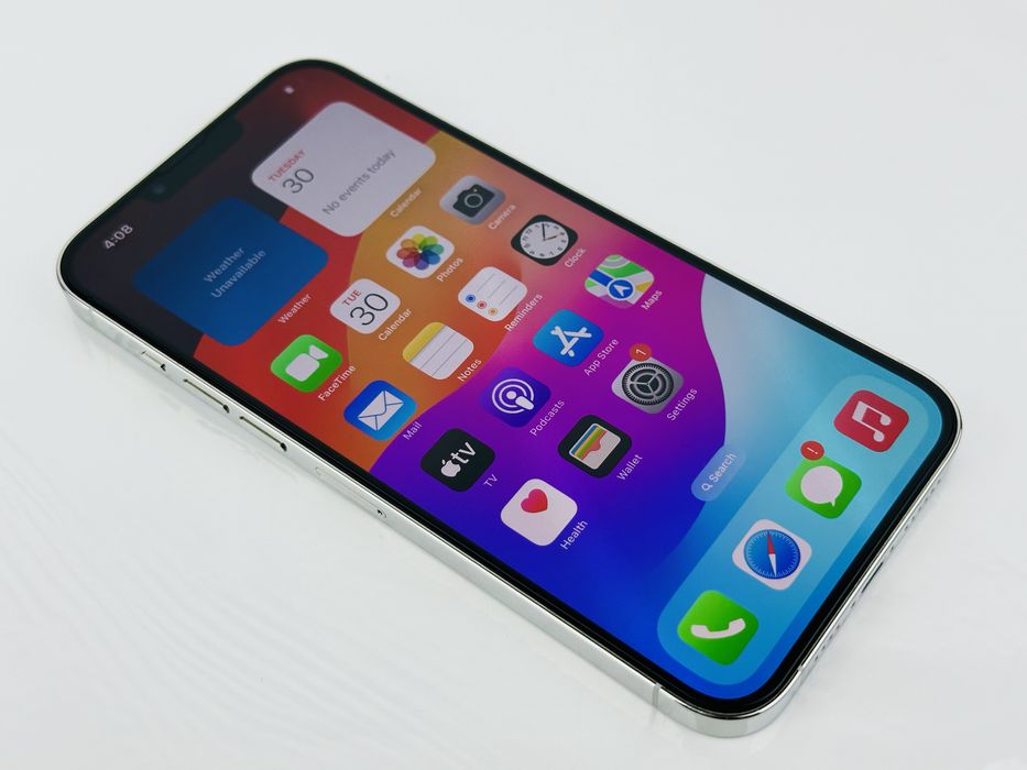 Apple iPhone 13 Pro 128GB Silver Перфектен! Гаранция!