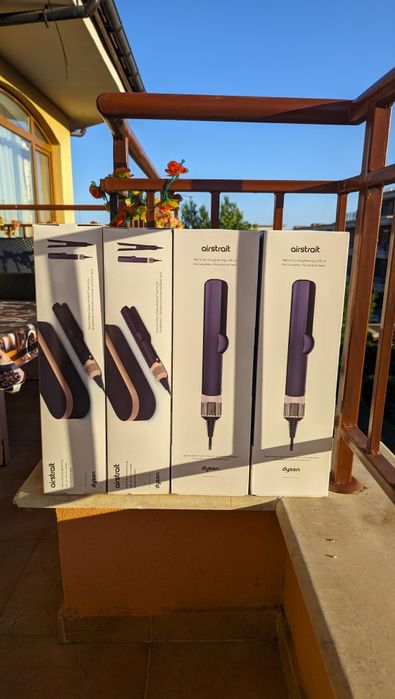 (ТОП ЦЕНА) Dyson Airstrait ht01 преса-сешоар за коса нови и запечатани
