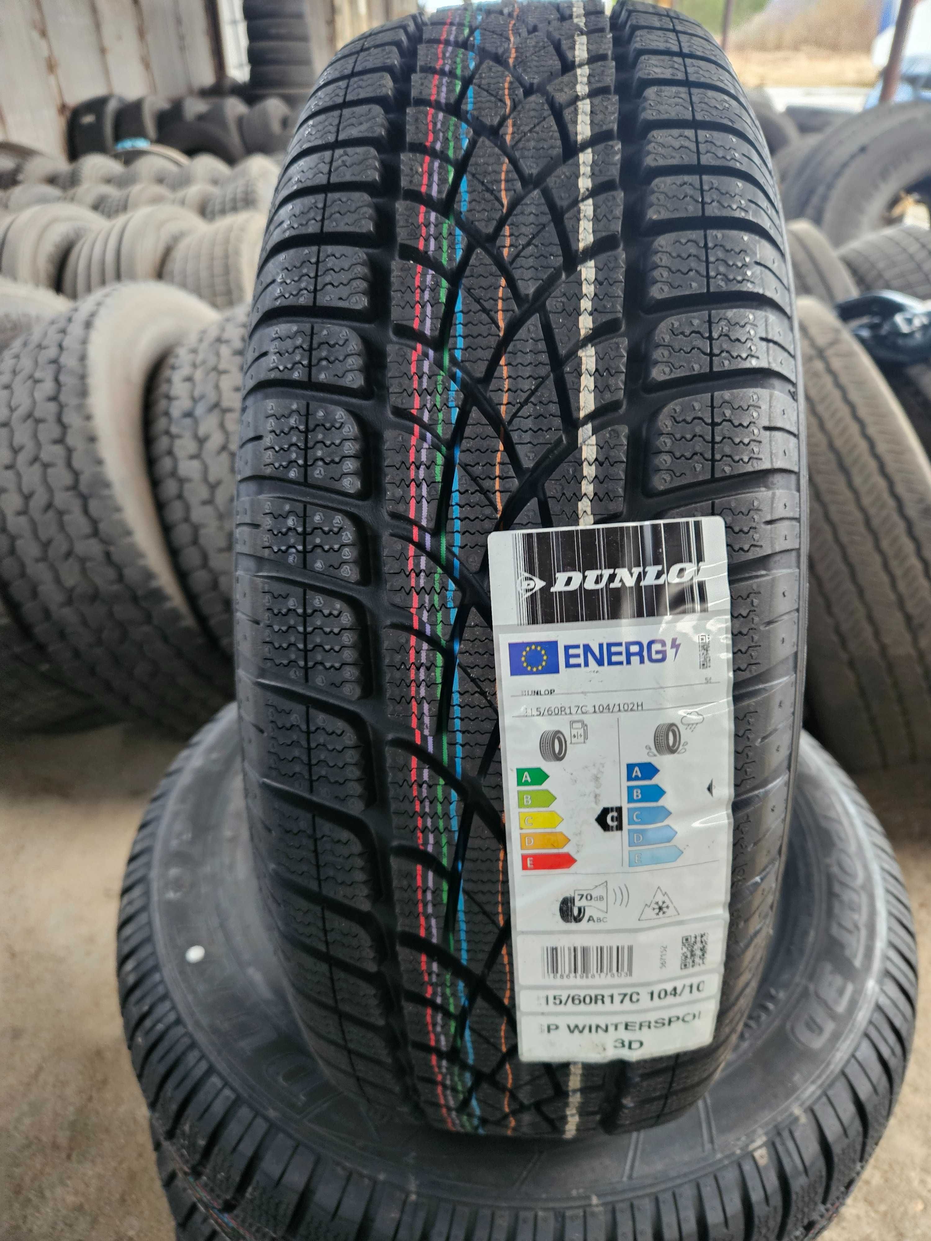 4 Нови бусови зимни гуми 215/60R17C Dunlop WinterSport 3D 104H DOT2224