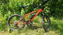 Bicicletă MTB Rockrider Explore 500 20" portocaliu copii 120-135 cm