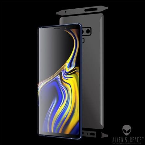 Folie Alien Surface HD, Samsung GALAXY NOTE 9 fata, spate, laterale