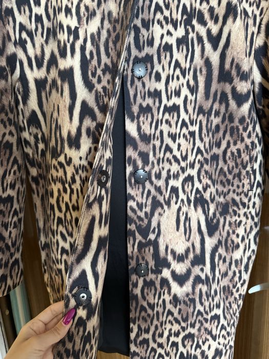 Манто Манго в леопардов принт