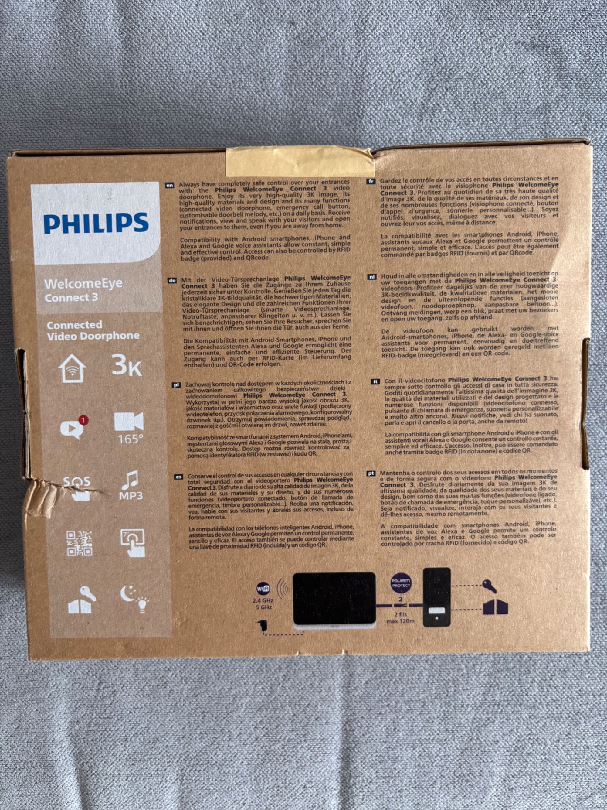 Videointerfon philips welcome eye Connect 3 sigilat