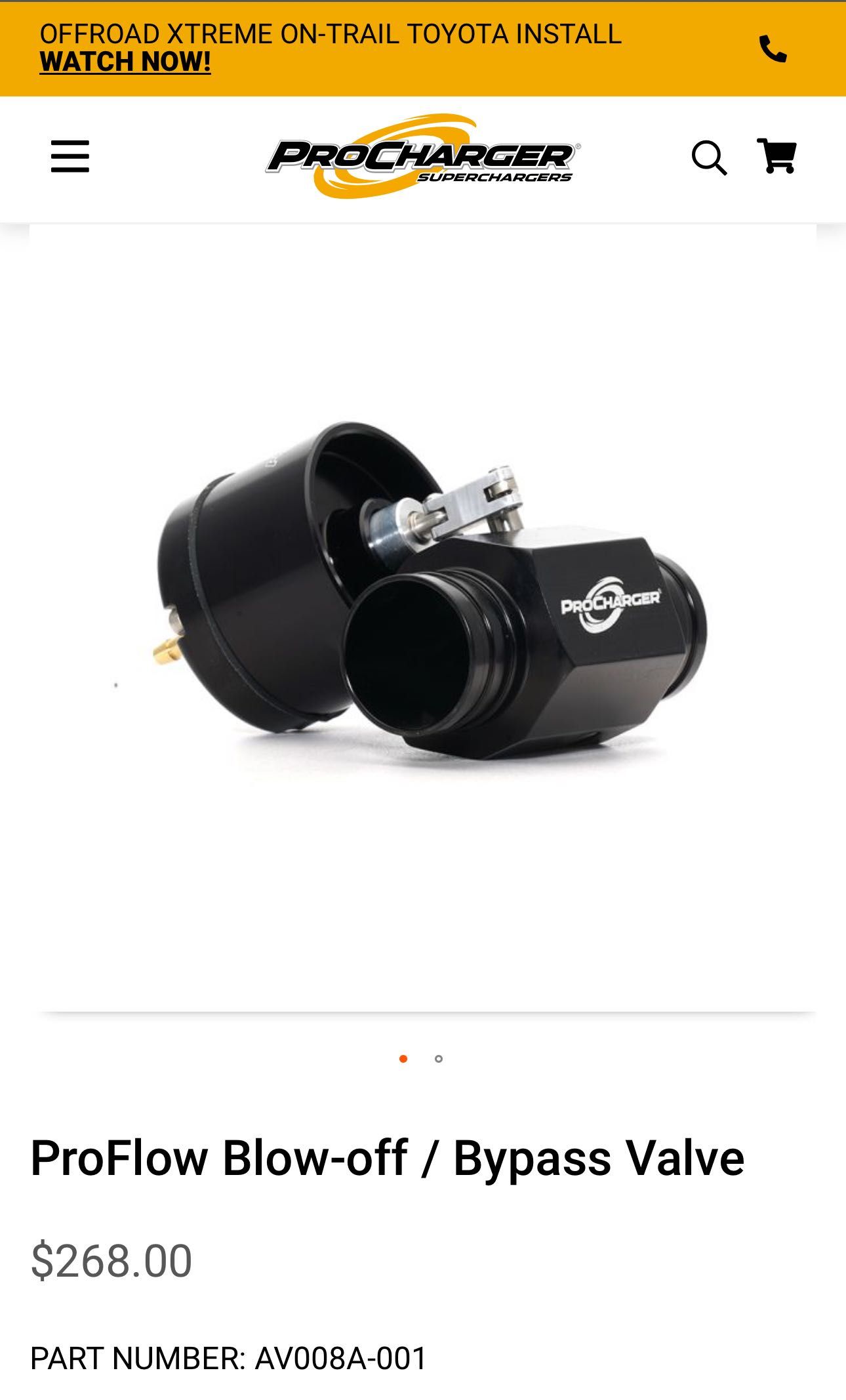 ProCharger блоу офф клапан / blow off valve клапа за турбо