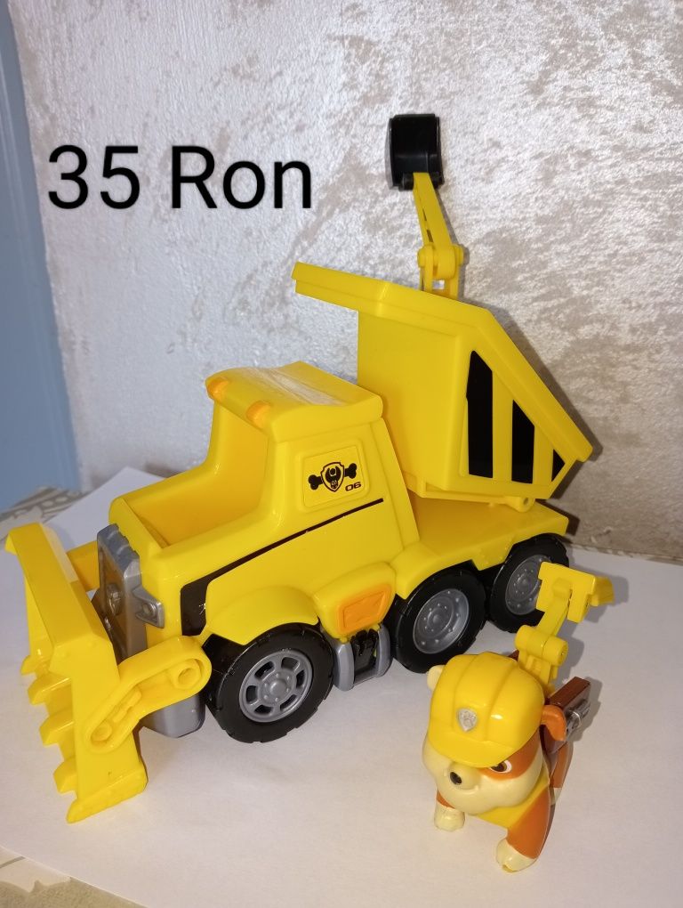 Set buldozer Rubble cu figurina Paw patrol 20 cm