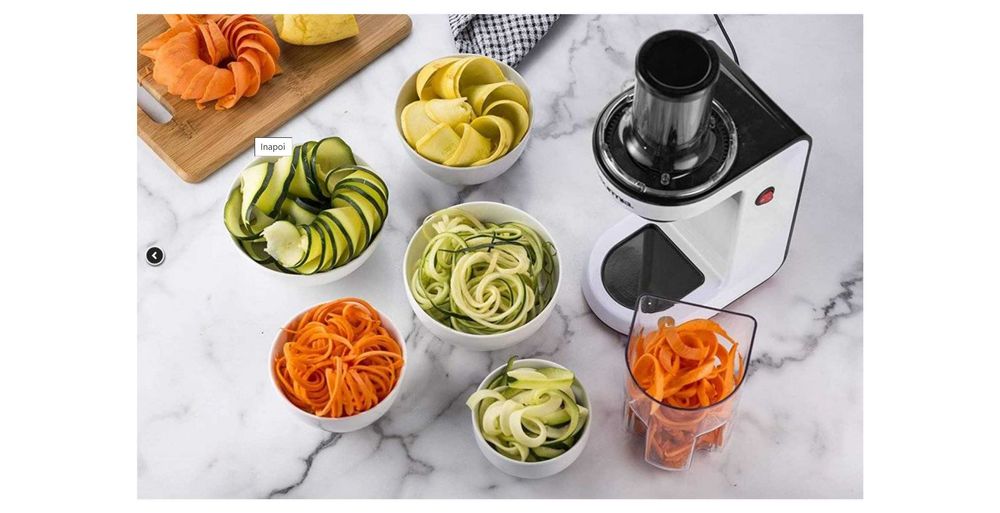 Aparat electric GOURMIA, taiat legume sub forma de spirale, 3 lame Nou