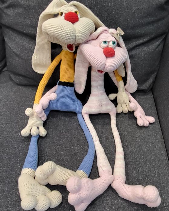 Заяц вязаный_Продам вязаного заяйца