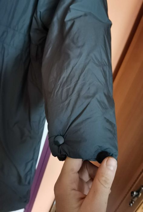 Модерно фино шушляково дълго яке манто ново