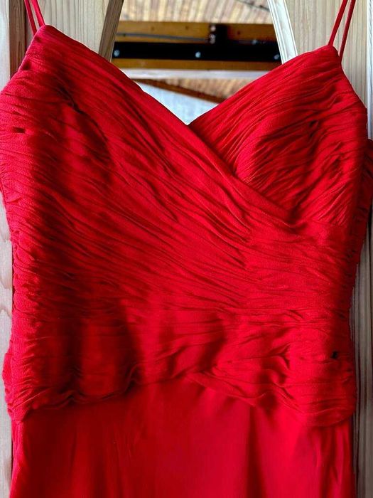 Rochie rosie, ocazie, cocteil, petrecere