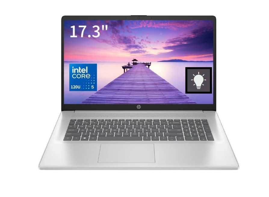 2025 HP 17.3"FHD IPS, Core 5 120U, 16GB RAM, 512GB SSD, Backlit Silver