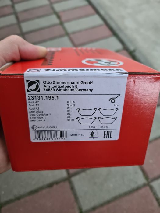 Set placute punte față Zimmerman Golf IV