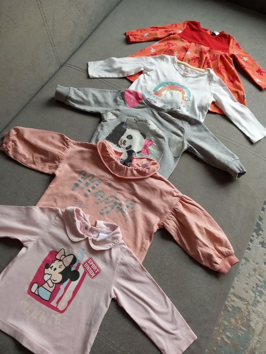 Lot 5 bluze fetita marimea 80 -86