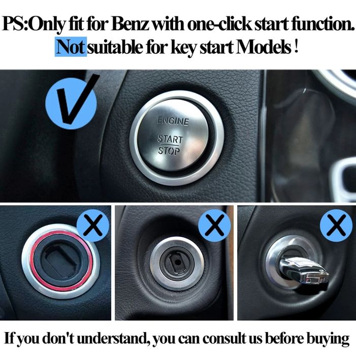Бутон За Безключово Палене Start-Stop Mercedes, Keyless-Go