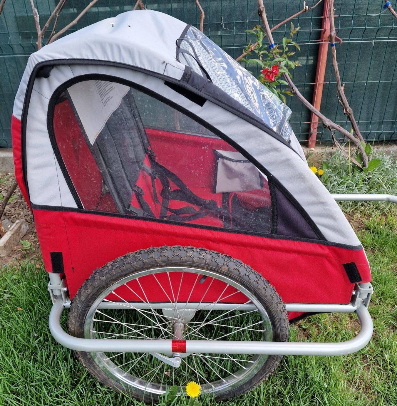 Remorca pentru bicicleta - 2 peroane (copii)