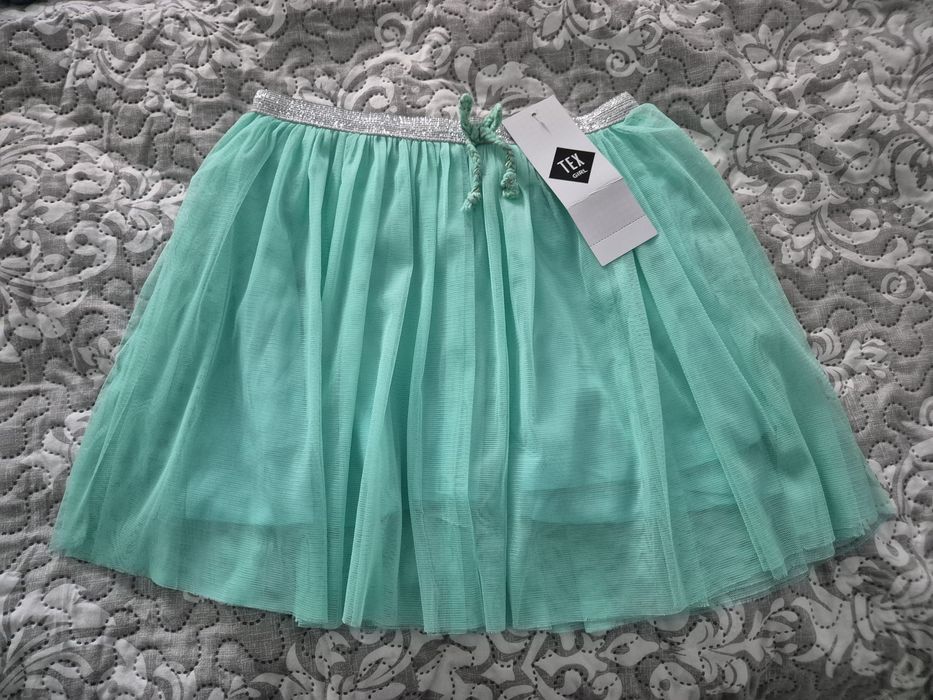 Fustă fete masura 110 5-6 ani noua etichetă Tex verde menta