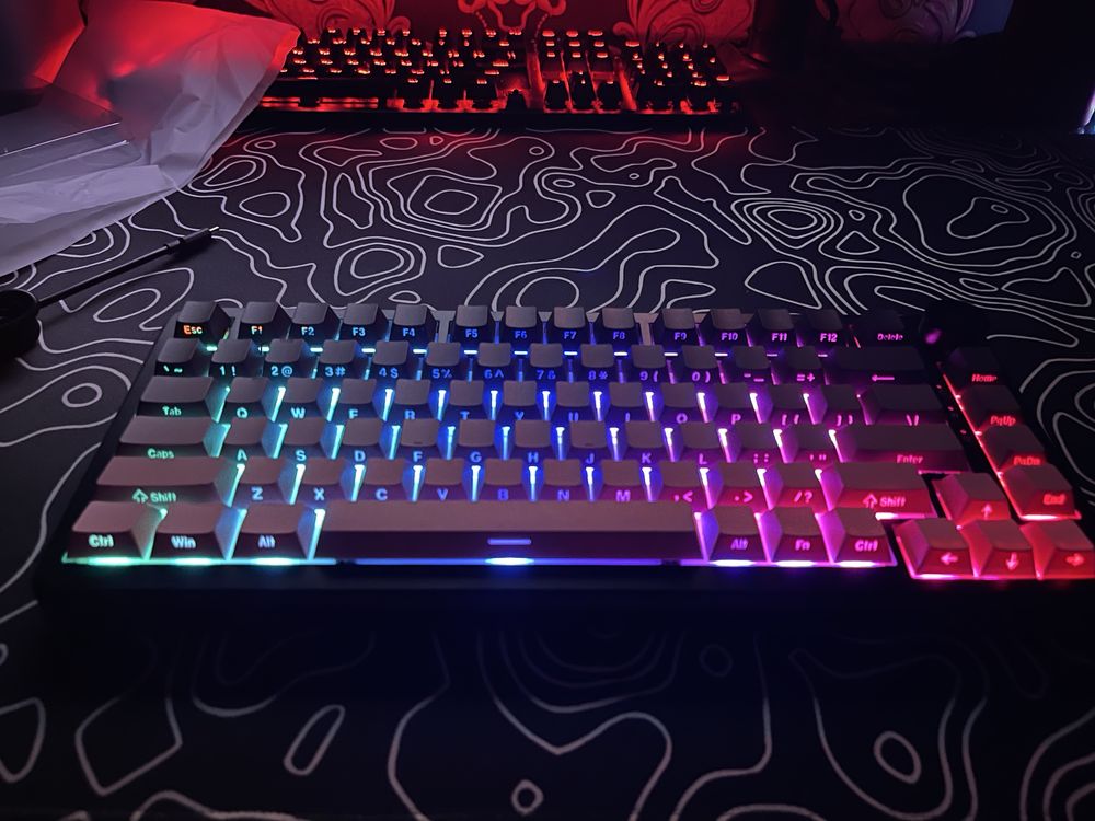 Беспроводная игровая клавиатура Ajazz ak 820 Max Plus