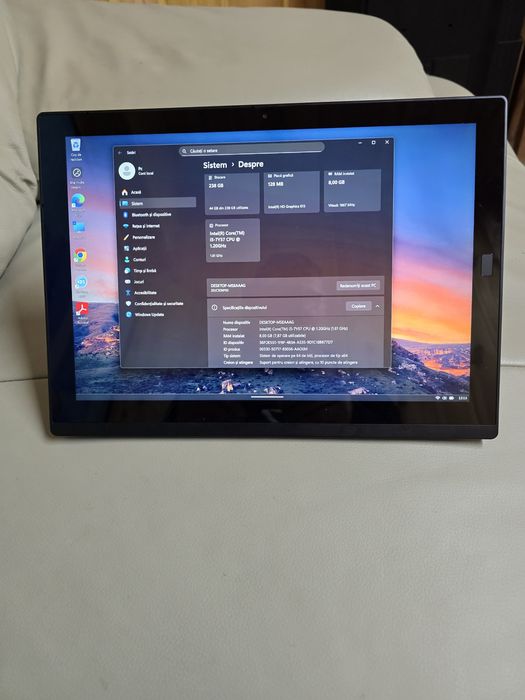 Lenovo X1 tablet, display 2k, i5-7Y57, ram 8gb, ssd 256gb, bat 2h