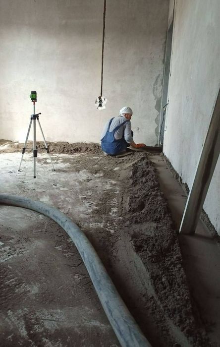 Полусухая стяжка пола Стяжка пола