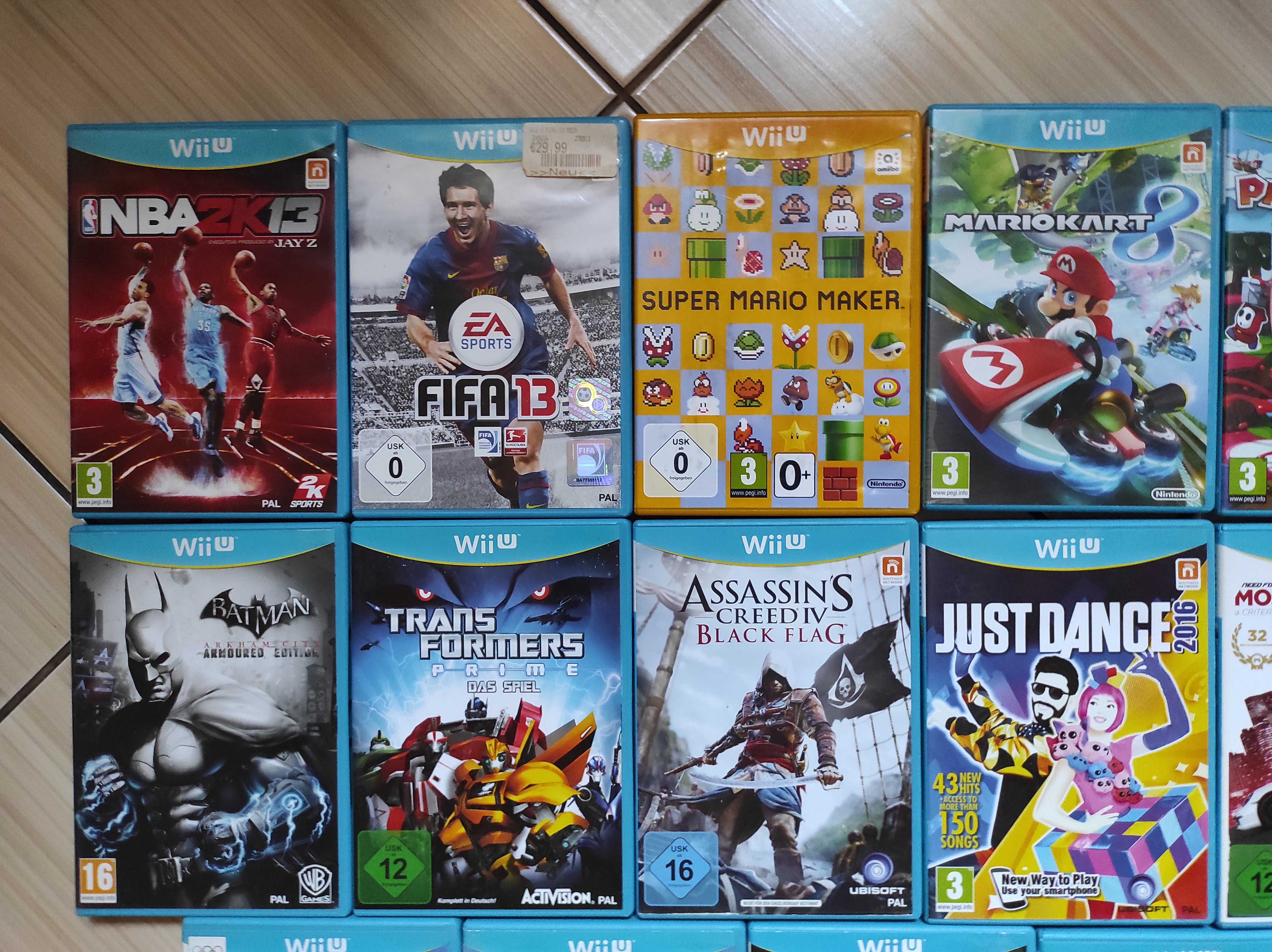 WiiU Mario Sonic Lego Just Dance NFS Marvel Batman Transformers Fifa