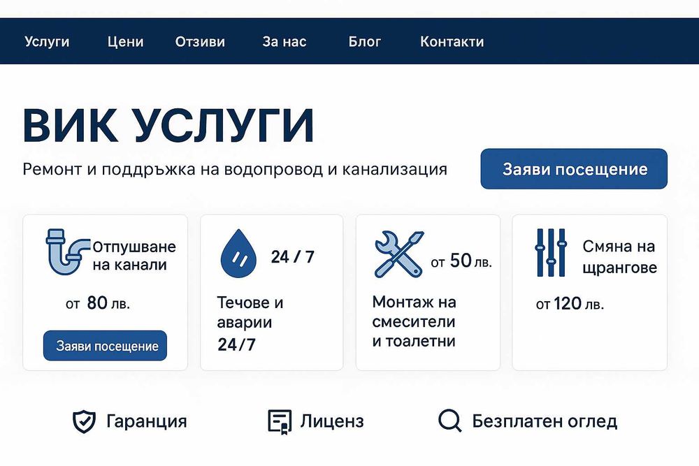 Изработка на евтин сайт и пълна поддръжка