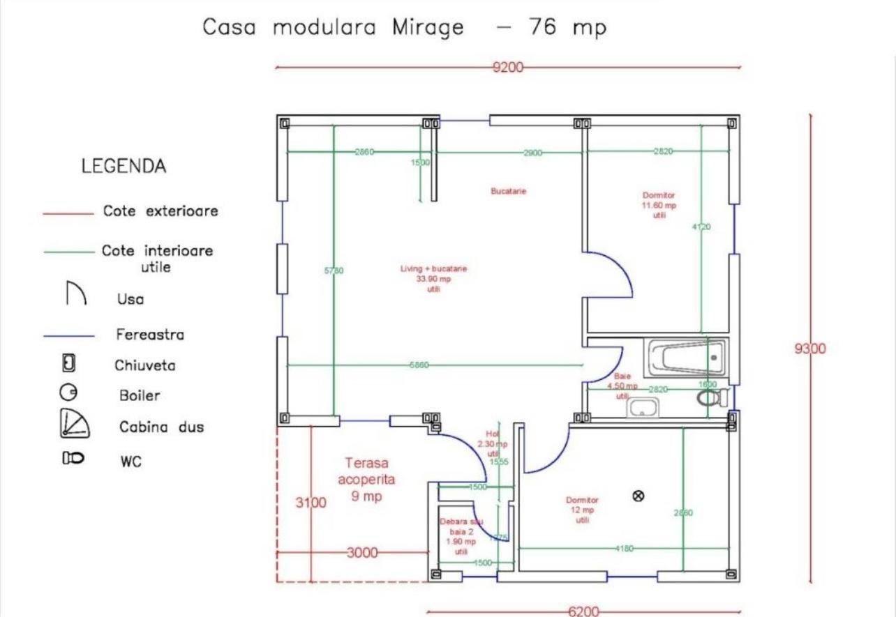 Vând case pentru locuit din panouri Sandwich