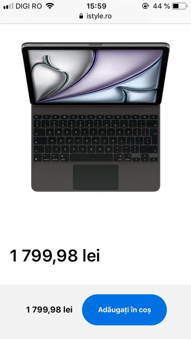 Husa cu tastatura Apple Magic Keyboard pentru iPad Air 13" (M3)