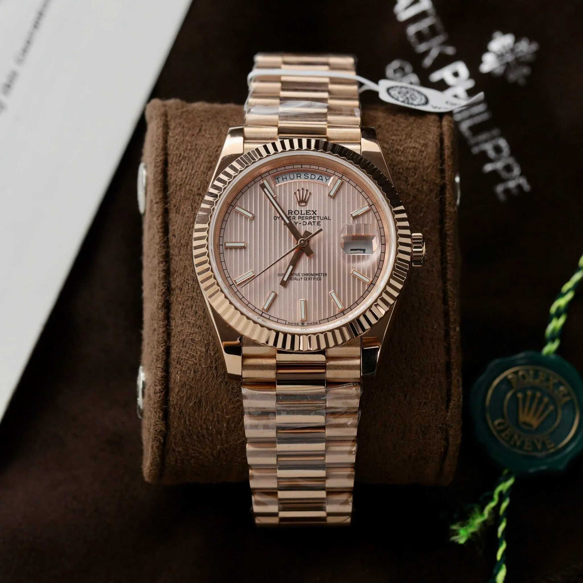 Rolex Day-Date 36mm жълто злато / розово злато