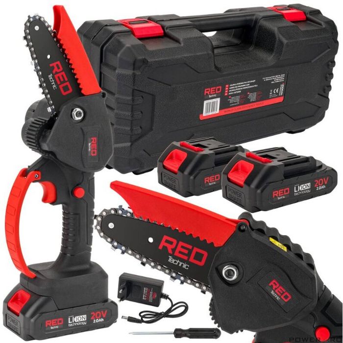 Fierastrau electric cu lant pentru taiat ramuri, cu acumulatori, 20V,