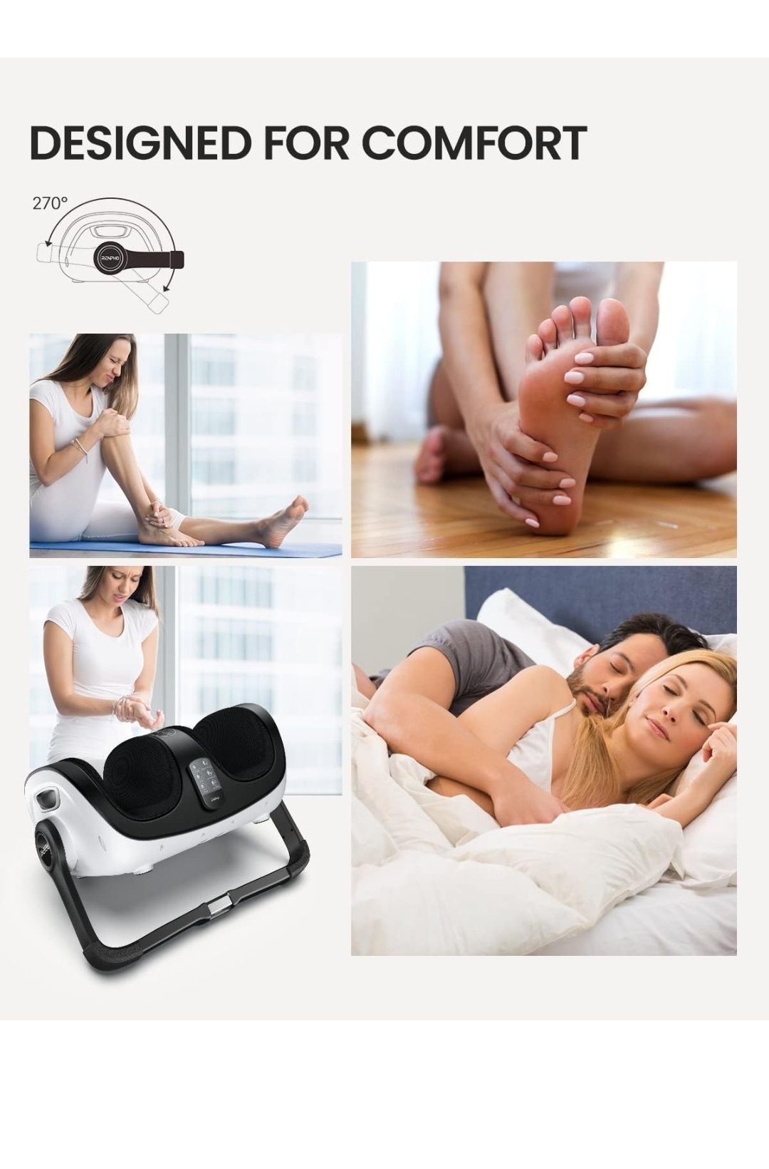 RENPHO Foot Massager Massager Machine with Heat and Remote wi