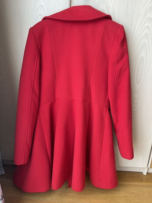 palton dama rosu