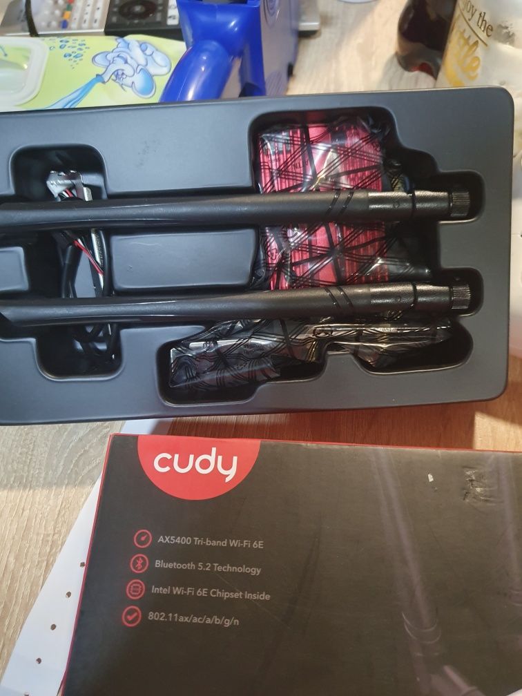 Мрежова карта Cudy WE3000S, AX5400, Tri-Band, Wi-Fi 6, Bluetooth, PCIe