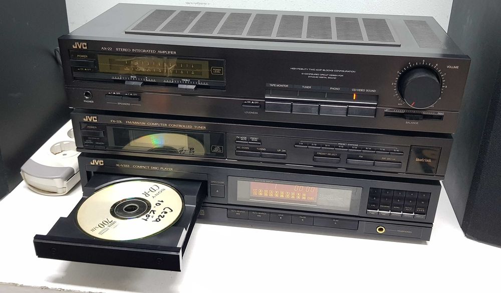 JVC linie la cutie CD Amplificator Tuner AX 22 XL V333 FX 33 L audio