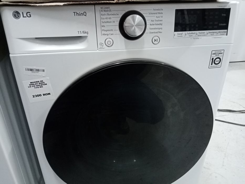 Mașina de spălat rufe cu uscător LG 11/6 kg