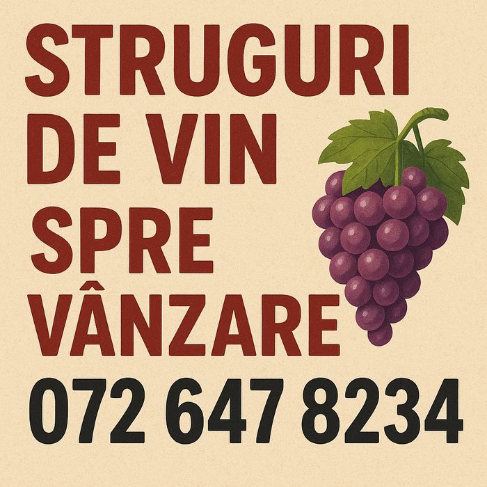 Vand struguri de vin