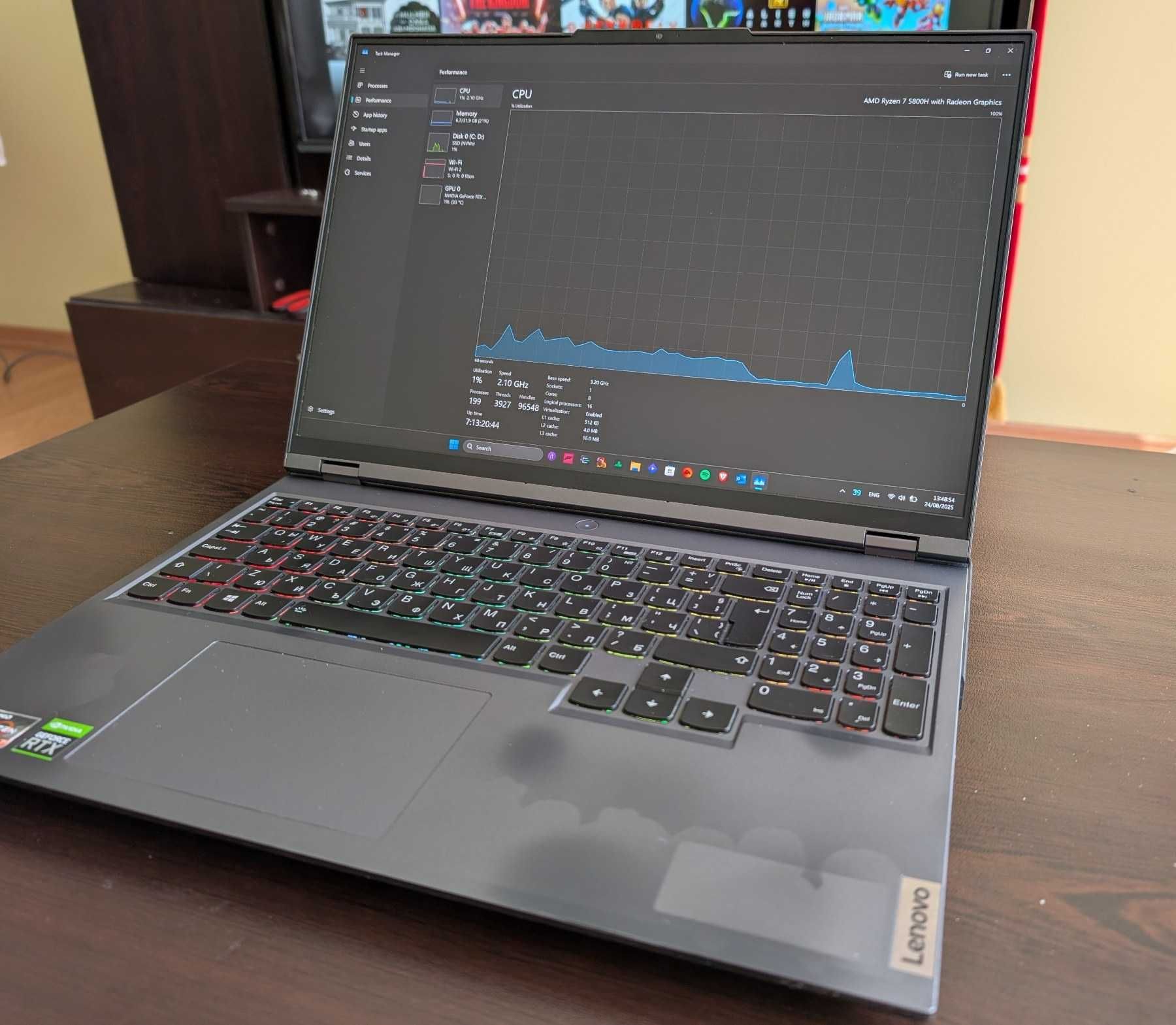 Lenovo Legion 5 Pro 2021 RTX3060, 32GB RAM, AMD Ryzen 7 5800H