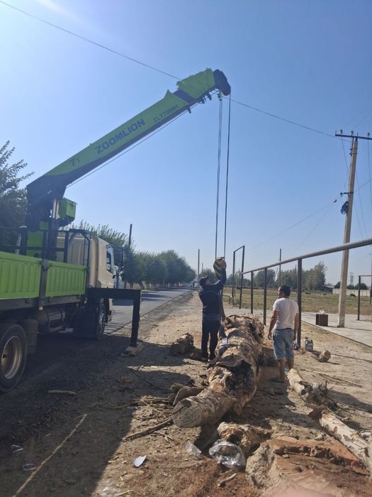 Manipulyator xizmati yuk kutarishi 15 tonna strelo 7 tonna strelo uzun