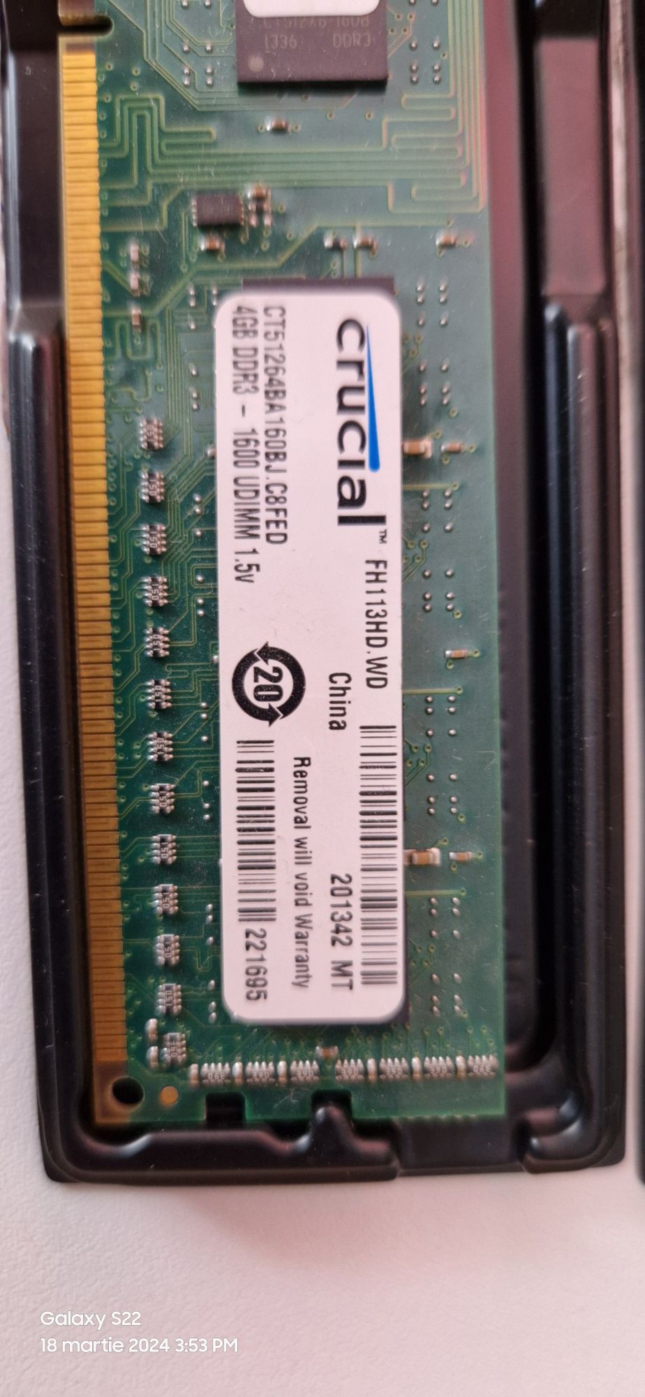 Memorie ram DDR3 pt. PC 4 și 2 Gb de 1,5V
