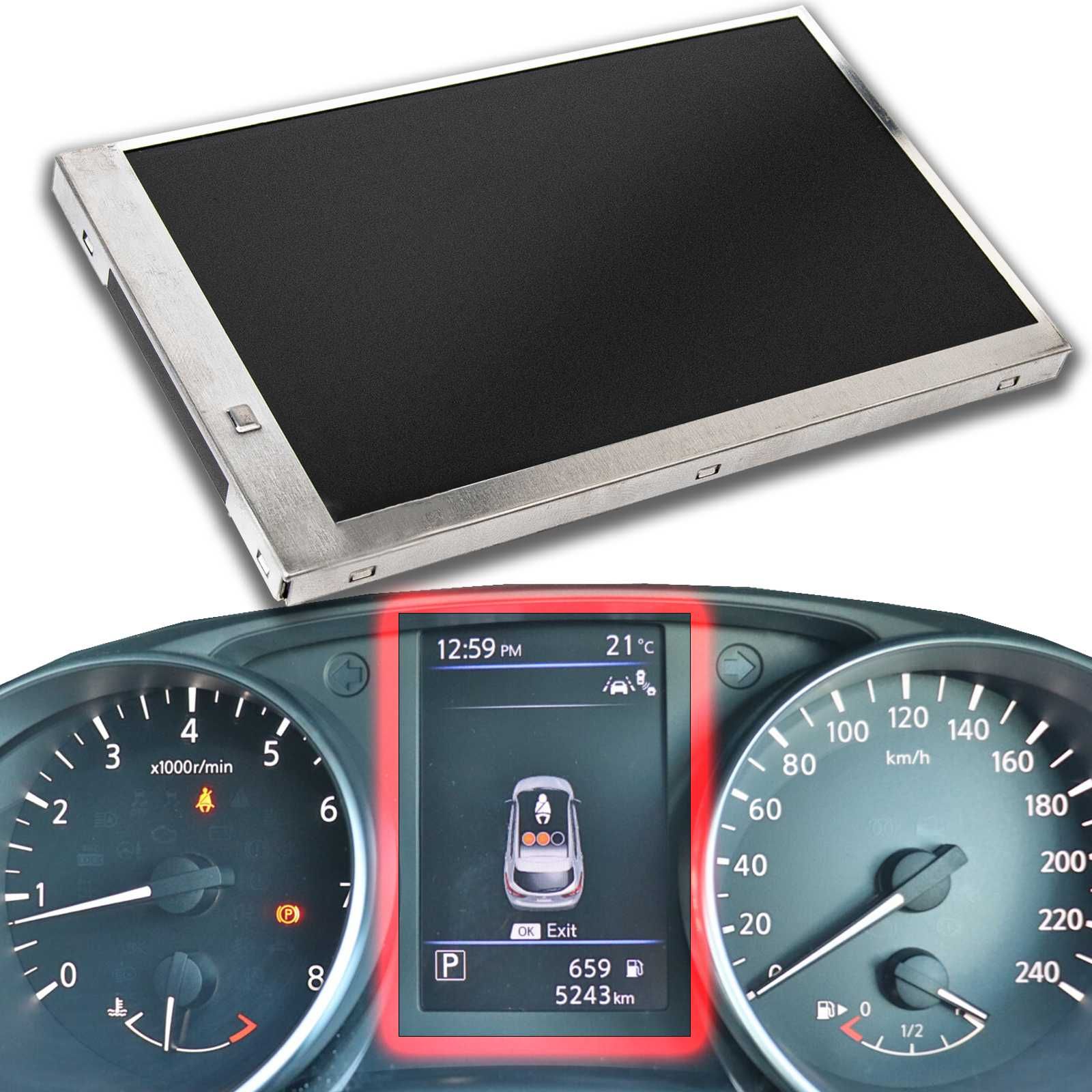 LCD Дисплей за Километраж за Nissan PULSAR QASHQAI X-TRAIL