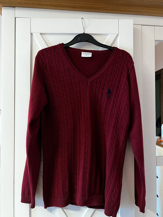 Pulover US POLO ASSN burgundy