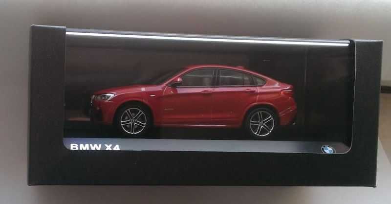 Macheta BMW X4 F26 2015 rosu - Herpa 1/43 noua