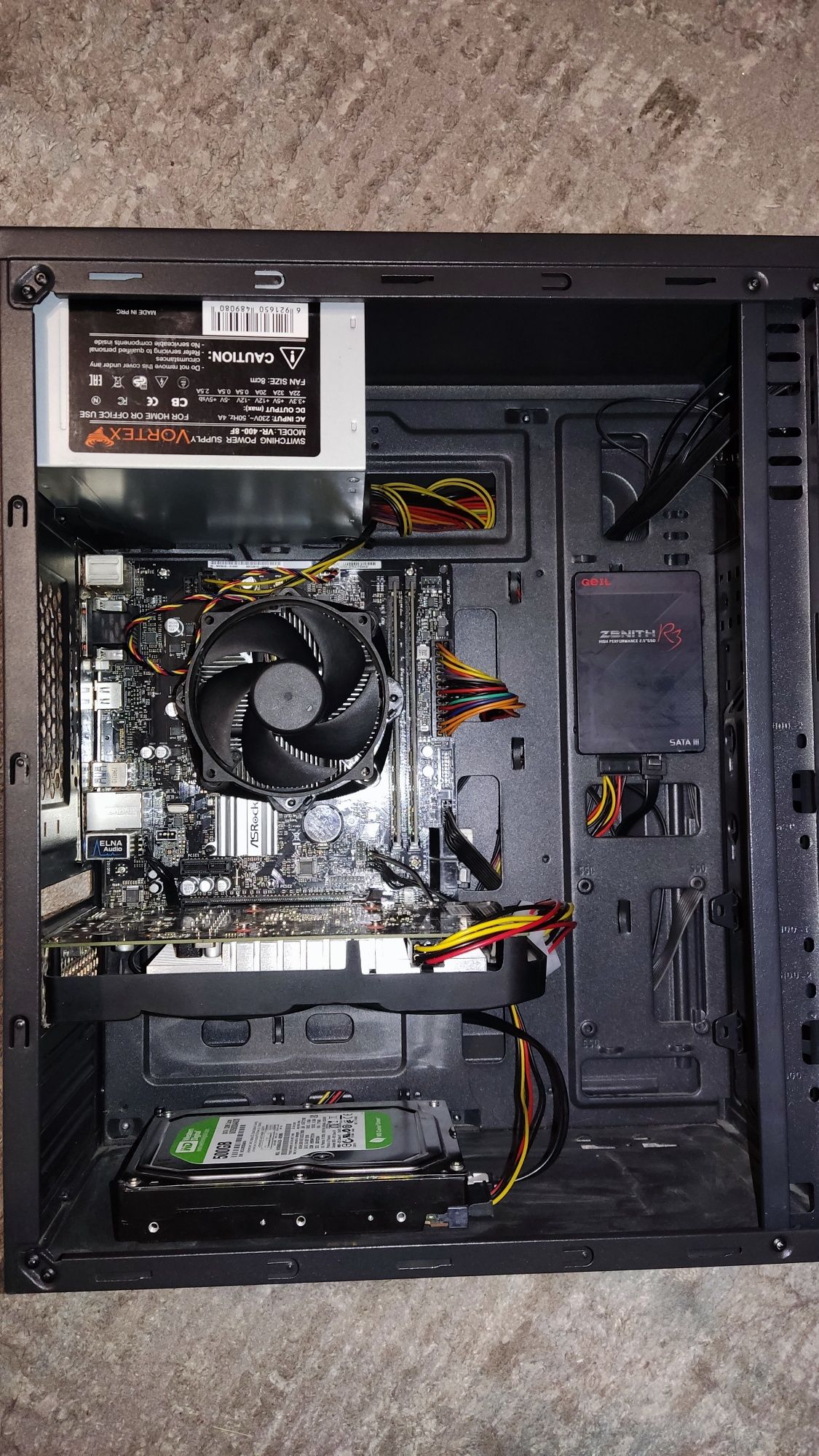 i3-9100f Gtx 1050ti 4Gb игровой компьютер с LCD22"