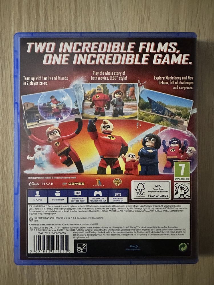 Joc The Incredibles Lego PS4