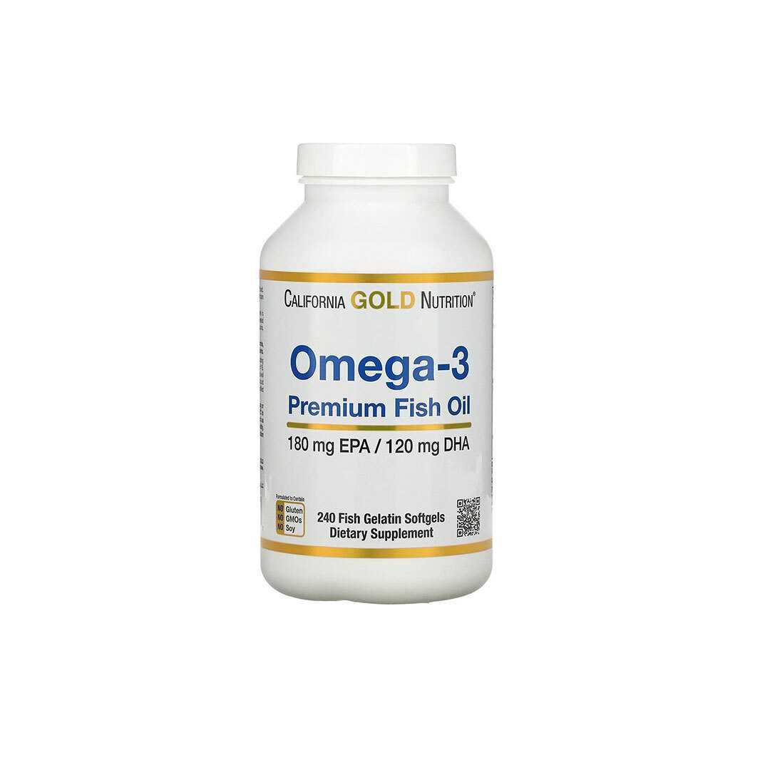 California Gold Nutrition OMEGA-3 180 mg/ 120DHA 100 caps