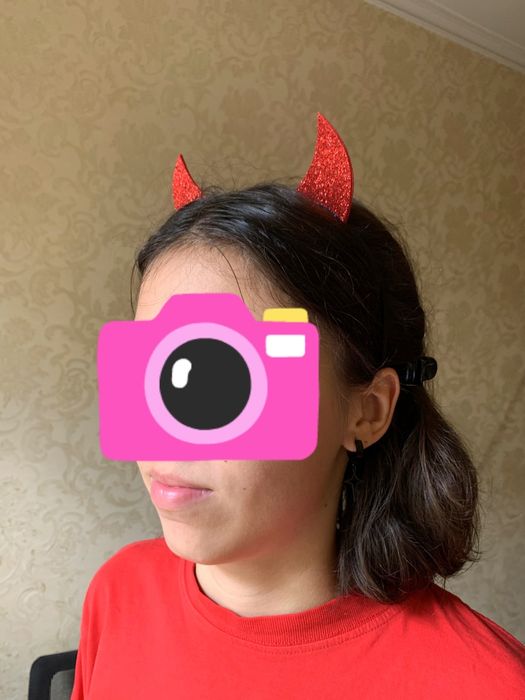 Тематический ободок с рожками