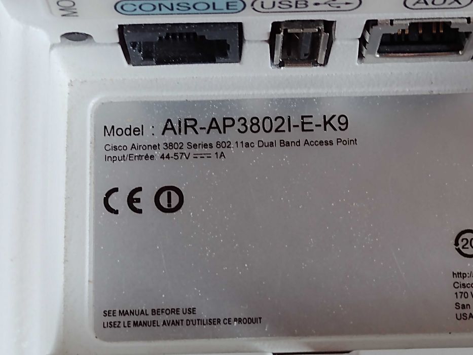 Cisco Meraki64 и Cisco AIR-AP3802I