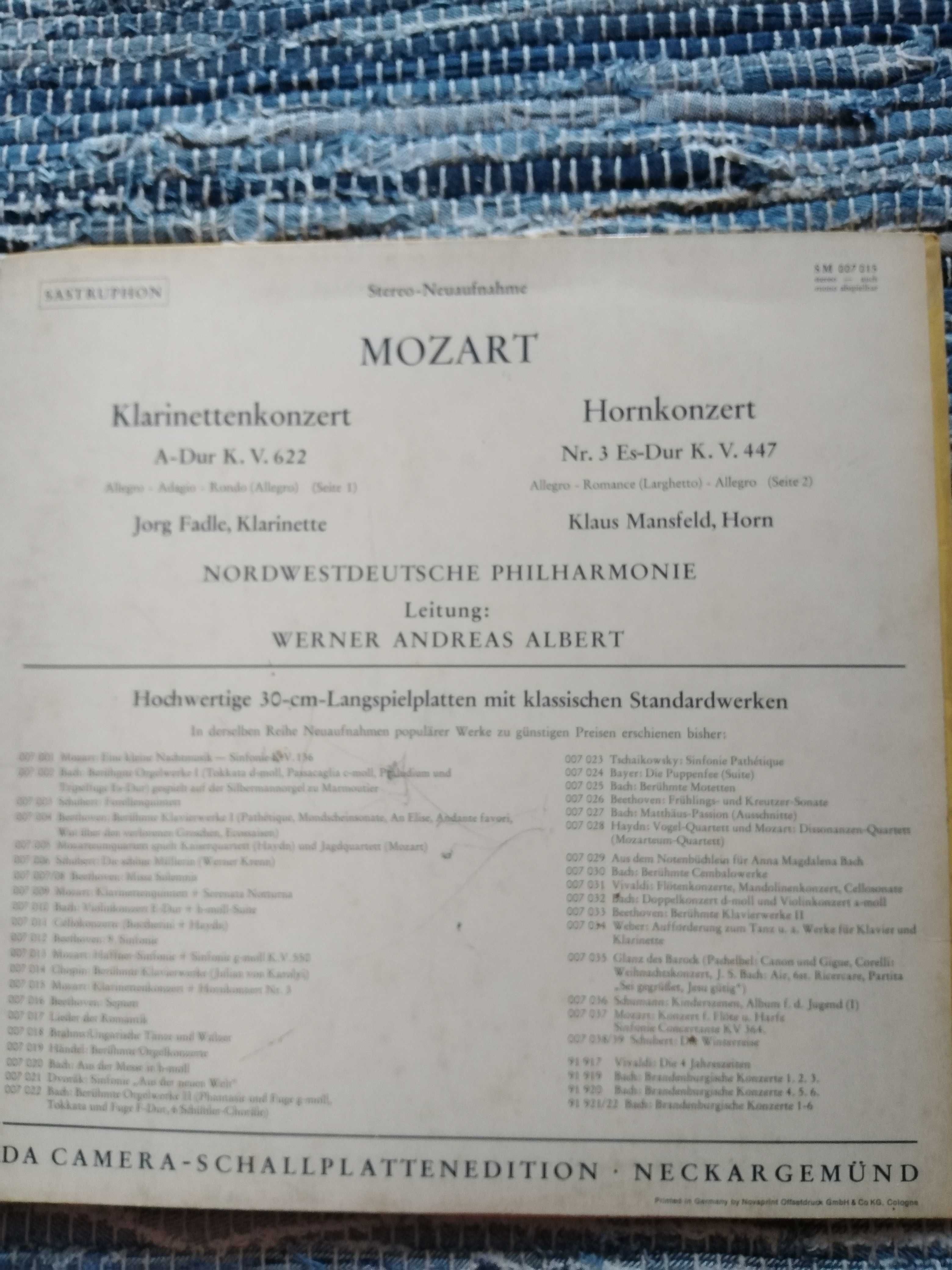 Disc vinil Mozart