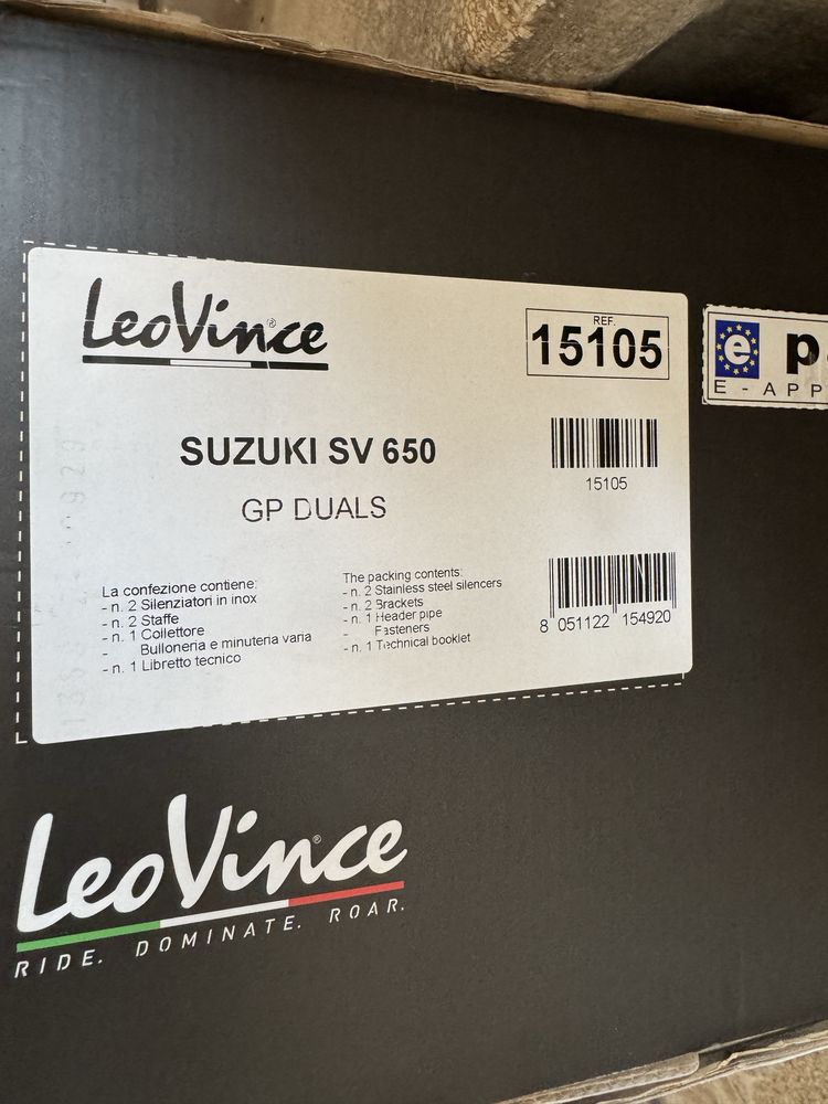 Toba Evacuare Slip On Leo Vince GP Duals Suzuki SV650