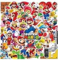 Set 50 stickere abțibilduri stickers  Super Mario Luigi